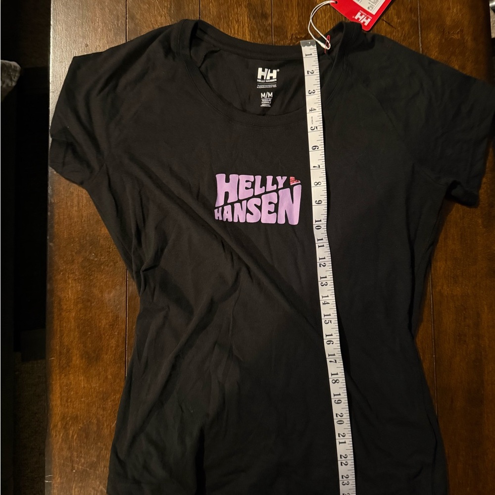 Helly Hansen Black and Purple Women's Tee (Brand New) - Picture 6 of 11